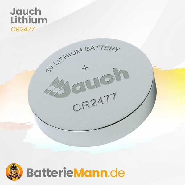 CR2477, JAUCH Quartz, Lithium-Knopfzelle, Microbatterie